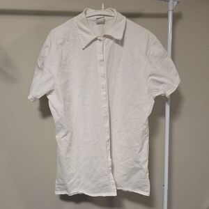 Elegant Cream Button Down Shirt for Women